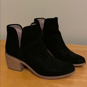 BP black booties with box